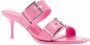 Alexander mcqueen Sandalen Leather Sandal in roze - Thumbnail 2