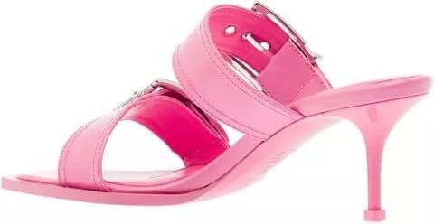 alexander mcqueen Sandalen Leather Sandal in roze