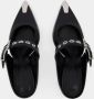 Alexander mcqueen Sandalen Oversized Sandals Black Silver Leather in zwart - Thumbnail 2