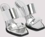 Alexander mcqueen Sandalen Silver Calf Leather Sandals in zilver - Thumbnail 3