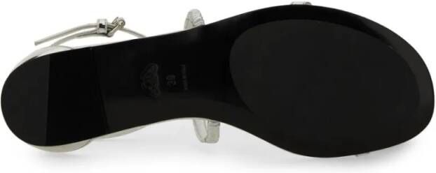 alexander mcqueen Sandalen Strappy Sandal in zilver