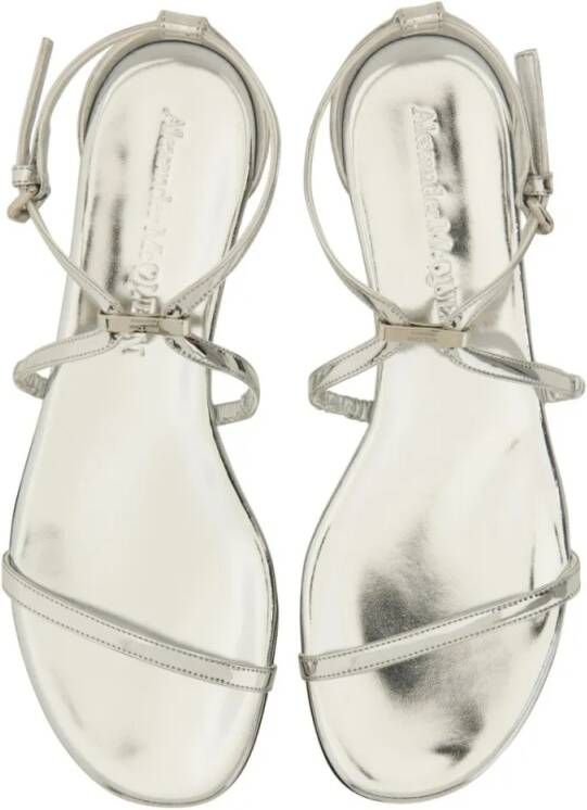alexander mcqueen Sandalen Strappy Sandal in zilver