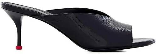 alexander mcqueen Sandalen Leather Mule Sandals in zwart