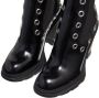 Alexander mcqueen Sneakers Eyelet Ankle Boots Leather in zwart - Thumbnail 2