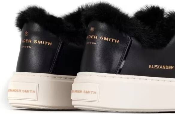 Alexander Smith Low-Top Sneakers Black Cow Leather Trainers in zwart