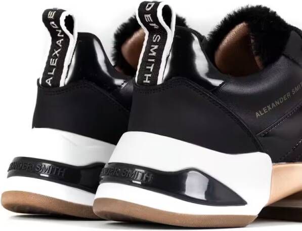 Alexander Smith Low-Top Sneakers Casual Trainers With Sole And Contrasting Detailin in zwart