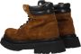 AMI Paris Boots Lace-Up Suede Ankle Boots in bruin - Thumbnail 5