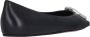 Amina Muaddi Camelia Ballerinas In Black Hammered Leather in zwart - Thumbnail 2