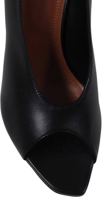 Amina Muaddi Hoge hakken Julianne Peep Toe Pump 90 in zwart