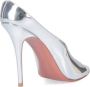 Amina Muaddi Sandalen "Anok Slipper" Pumps Mirrored Patent Calfskin in zilver - Thumbnail 2