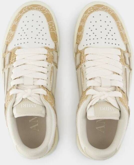 Amiri Low-Top Sneakers Ma Quad Skel Top Low Sneakers Leather Brown in bruin