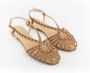 Anna F. Sandalen Delicate Strappy Sandal With Metallic Accents in bruin - Thumbnail 2