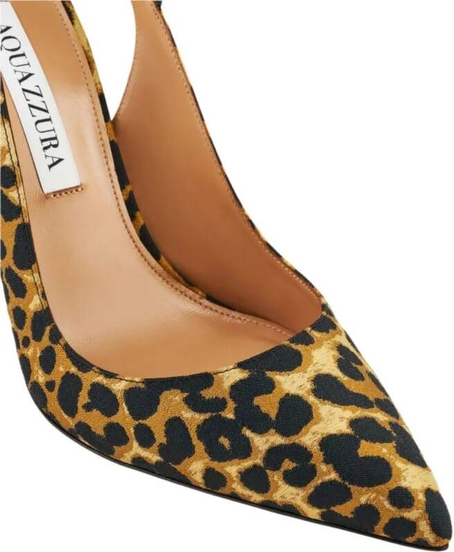 Aquazzura Hoge hakken Bow Tie Pump 105 in bruin
