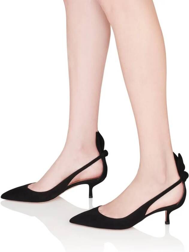 Aquazzura Hoge hakken Bow Tie Pump 50 in zwart