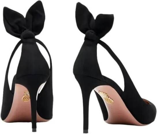 Aquazzura Hoge hakken Bow Tie Pump 85 in zwart