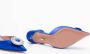 Aquazzura Hoge hakken `Crystal Hoop Sling 50` in blauw - Thumbnail 2