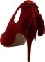 Aquazzura Hoge hakken Decollete Rosso in Suede in rood - Thumbnail 2