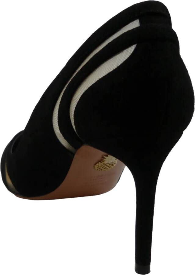 Aquazzura Hoge hakken Decolletu00E9 Nero in Suede in zwart