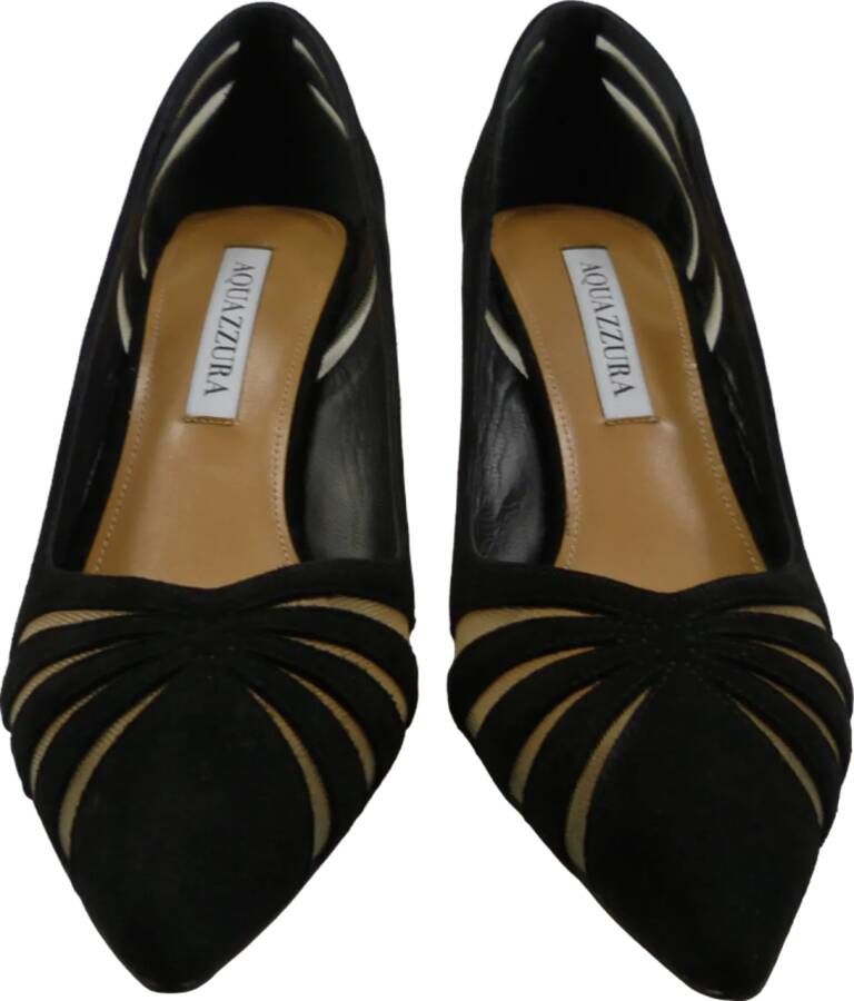 Aquazzura Hoge hakken Decolletu00E9 Nero in Suede in zwart