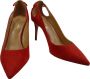 Aquazzura Hoge hakken Decollete Rosso in Suede in rood - Thumbnail 2