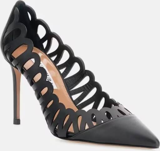 Aquazzura Hoge hakken Peep Pump 85 in zwart