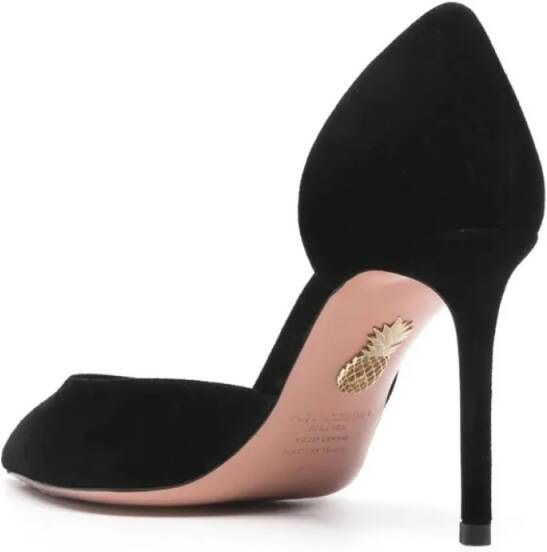 Aquazzura Hoge hakken Very Bow Tie Pump 85 in zwart