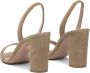 Aquazzura Sandalen Block Heel Sandals With Slingback Strap in bruin - Thumbnail 2
