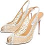 Aquazzura Sandalen Crystal Lover Sandal 105 in beige - Thumbnail 3