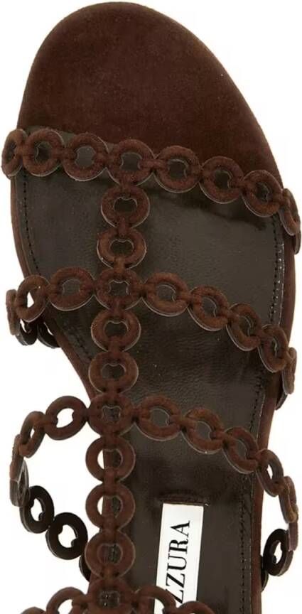 Aquazzura Sandalen 'Infinity Chain Gladiator' Sandals in bruin