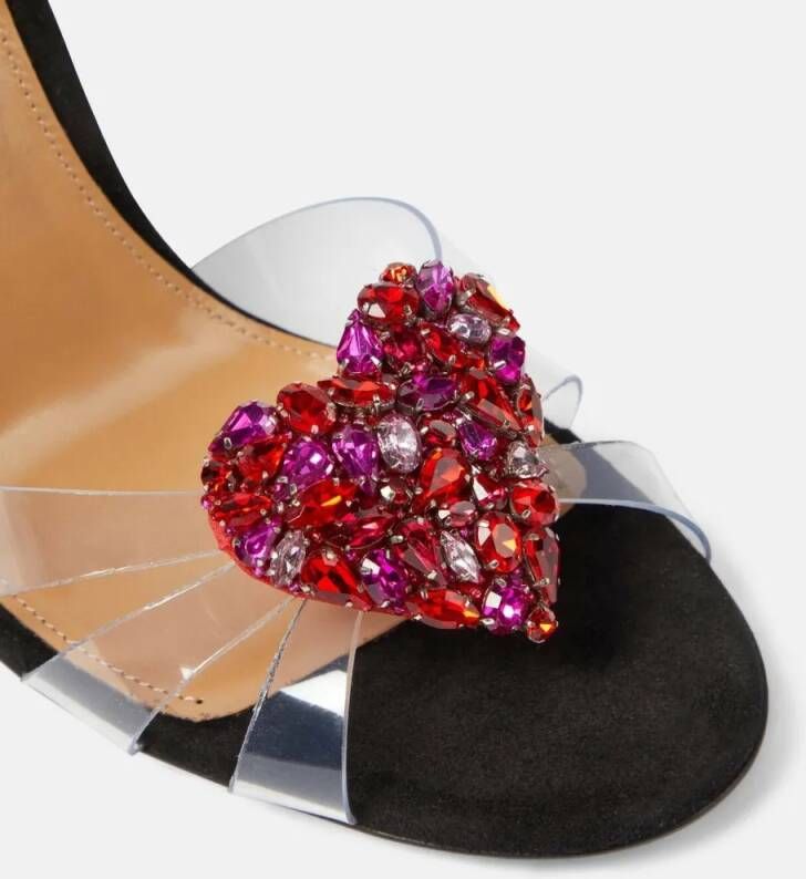 Aquazzura Sandalen Love Me Plexi Sandal 105 in wit
