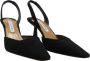 Aquazzura Sandalen met hak Du00E9colletu00E9 Maia in velluto a righe nere in zwart - Thumbnail 4