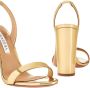 Aquazzura Sandalen So Nude Block Sandal 105 in goud - Thumbnail 2