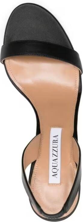 Aquazzura Sandalen So Nude Block Sandal 85 in zwart