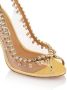 Aquazzura Sandalen Temptation Crystal Sandal 105 in goud - Thumbnail 3