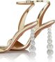 Aquazzura Sandalen Yes Baby Sandal 95 in goud - Thumbnail 2