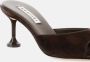 Aquazzura Slippers & Mules Bisous Mule 65 in bruin - Thumbnail 2