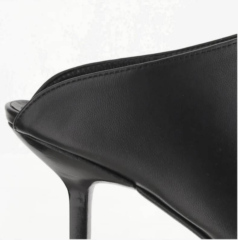 Armarium Slippers & Mules Square Toe Leather Mules in zwart