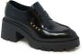 Ash Hoge hakken Black Leather Nelson Loafers in zwart - Thumbnail 2