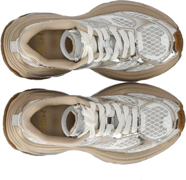 Ash Low-Top Sneakers Dragon White Silver Sneaker in wit