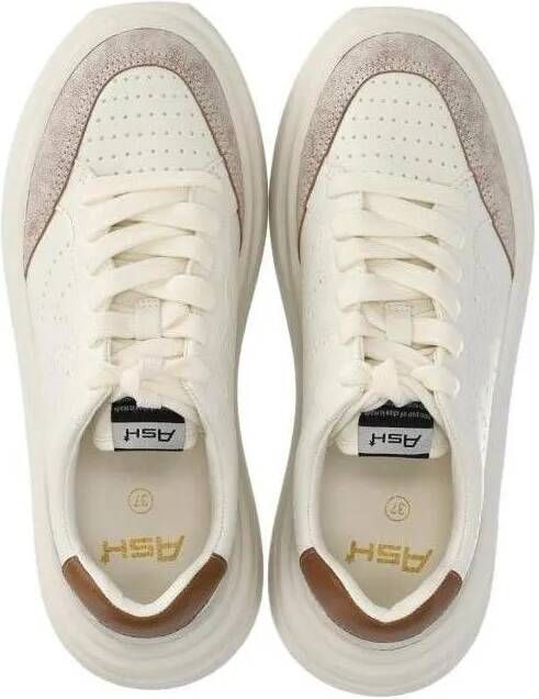 Ash Low-Top Sneakers Impuls Bis White Brown Sneaker in beige