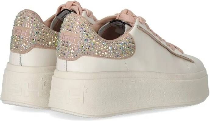 Ash Low-Top Sneakers Moby Strass Bis White Pink Sneaker in roze