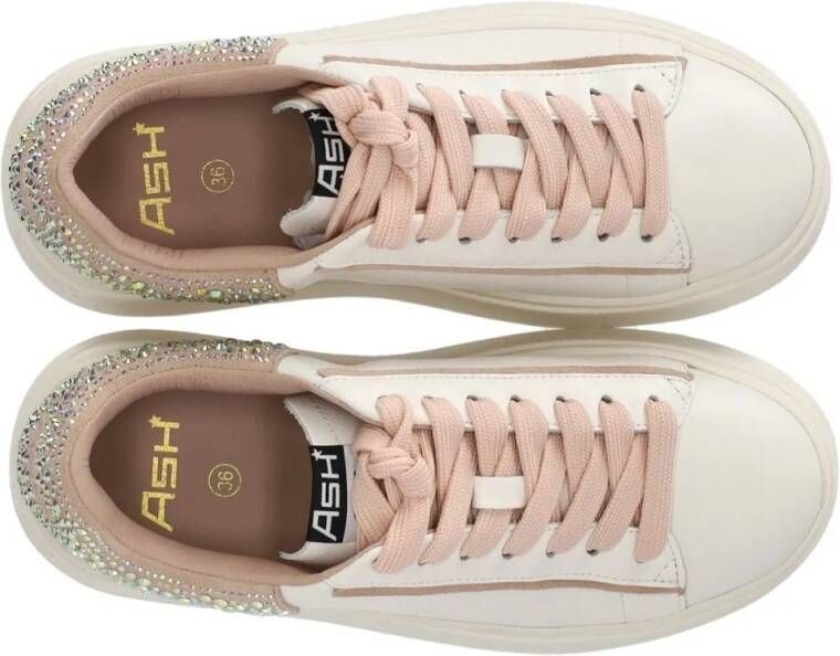 Ash Low-Top Sneakers Moby Strass Bis White Pink Sneaker in roze