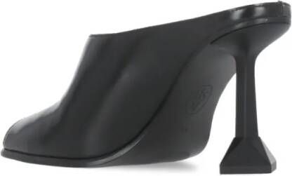 Ash Sandalen Black Dance Leather Sabot in zwart