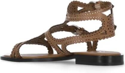 Ash Sandalen Brown Paprika Leather Sandals in bruin