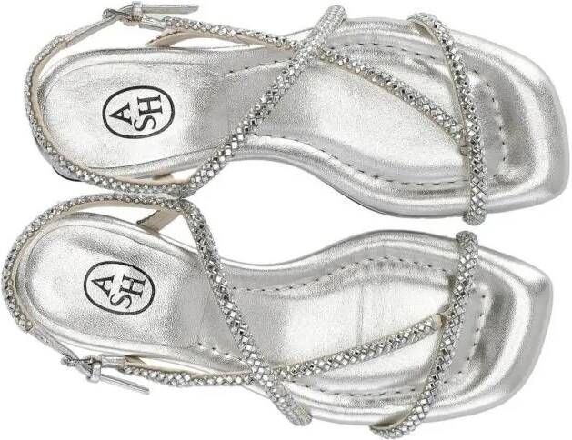 Ash Sandalen Isla Silver Mid-Heeled Sandal in zilver