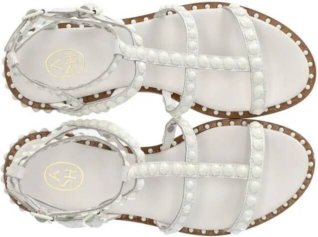 Ash Sandalen Precious Bis White Flat Sandal in grijs