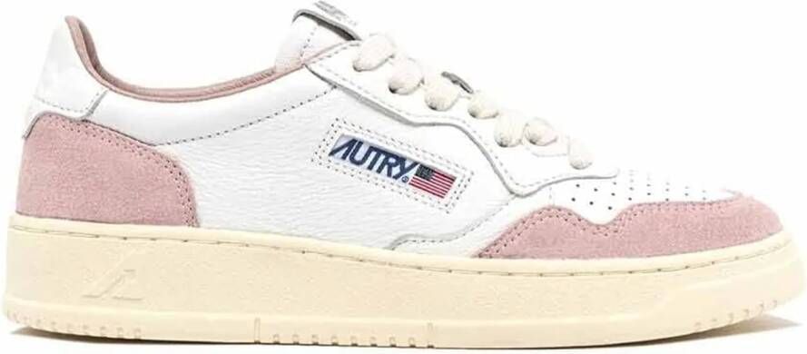 Autry Low-Top Sneakers medalist low divers in poeder roze