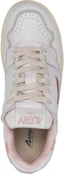 Autry Low-Top Sneakers Logo-Embellished Side Panels Leather Sneakers in wit