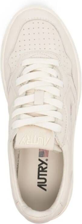 Autry Low-Top Sneakers Beige Low-Top Sneakers With Perforated Detailing A in beige