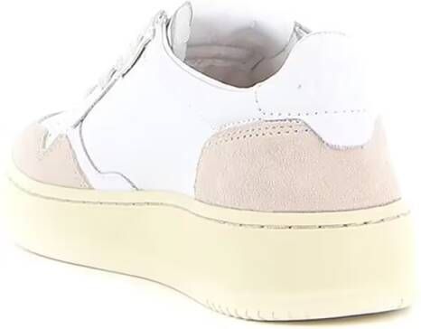 Autry Low-Top Sneakers Medalist Low Leat Suede White Sneakers in wit